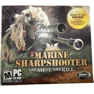PC game MARINE SHARPSHOOTER Golden Bullet Edition Rated M-Mature 17+